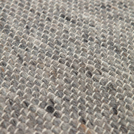 Rond vloerkleed wollen Antraciet - Cobble Stone - Vloerkledenloods