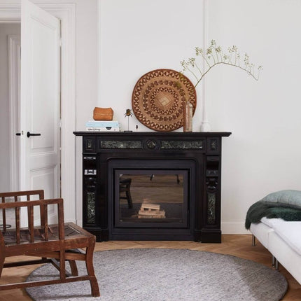 Rond vloerkleed wollen Antraciet - Cobble Stone - Vloerkledenloods