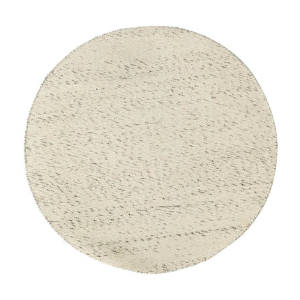 Rond vloerkleed wollen Antraciet/Wit - Cobble Stone - Vloerkledenloods