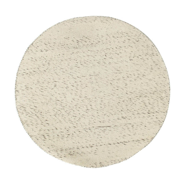 Rond vloerkleed wollen Antraciet/Wit - Cobble Stone - Vloerkledenloods