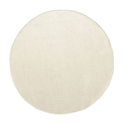 Rond vloerkleed wollen Wit - Cobble Stone - Vloerkledenloods