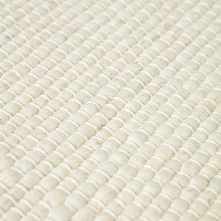 Rond vloerkleed wollen Wit - Cobble Stone - Vloerkledenloods