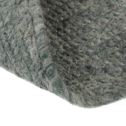 Rond wollen vloerkleed Gapo groen - Vloerkledenloods