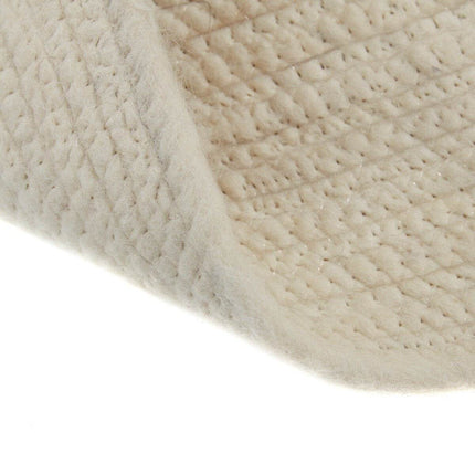Rond wollen vloerkleed Gapo wit - Vloerkledenloods