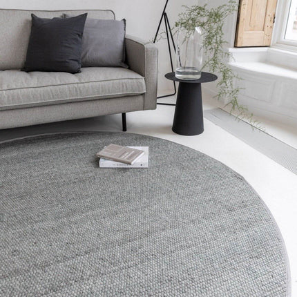 Rond Wollen Vloerkleed Groen Vik - Vloerkledenloods