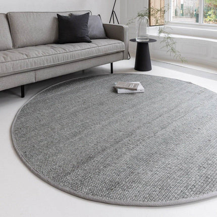 Rond Wollen Vloerkleed Groen Vik - Vloerkledenloods