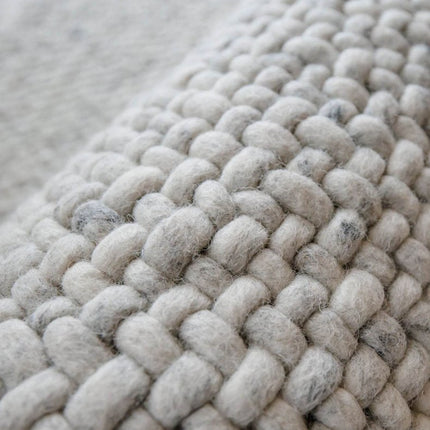 Rond Wollen Vloerkleed Palermo Beige/Grijs Eva Interior - Vloerkledenloods
