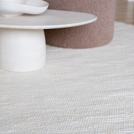 Rond Wollen Vloerkleed wit Vik - Vloerkledenloods