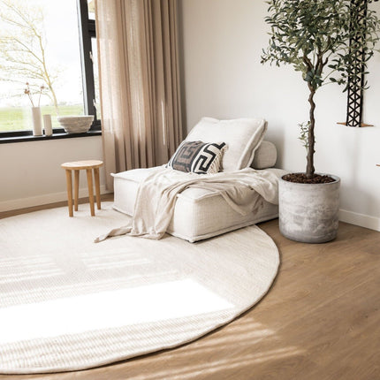 Rond Wollen Vloerkleed wit Vik - Vloerkledenloods