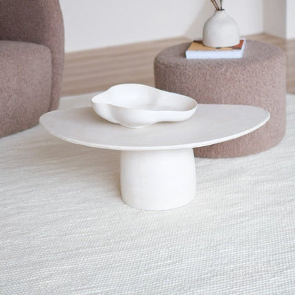 Rond Wollen Vloerkleed wit Vik - Vloerkledenloods