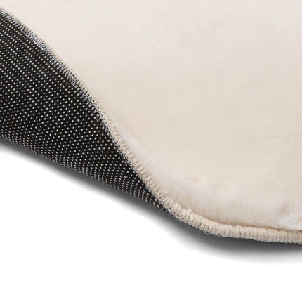 Rond Zacht Hoogpolig Vloerkleed Lux Creme - Vloerkledenloods