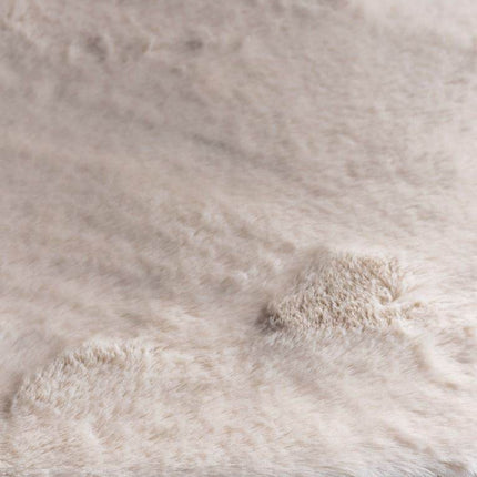 Rond Zacht Hoogpolig Vloerkleed Lux Creme - Vloerkledenloods