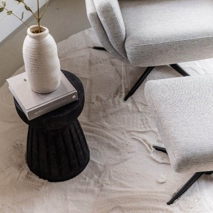 Rond Zacht Hoogpolig Vloerkleed Lux Creme - Vloerkledenloods