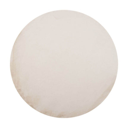 Rond Zacht Hoogpolig Vloerkleed Lux Creme - Vloerkledenloods