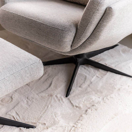 Rond Zacht Hoogpolig Vloerkleed Lux Creme - Vloerkledenloods