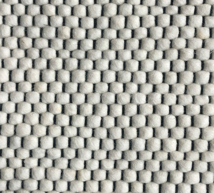 Wollen vloerkleed Rustica Black Warp nr.1 Basic Pallio by Brinker - Vloerkledenloods