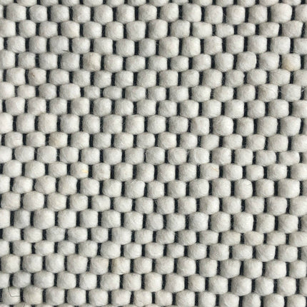 Wollen vloerkleed Rustica Black Warp nr.1 Basic Pallio by Brinker - Vloerkledenloods