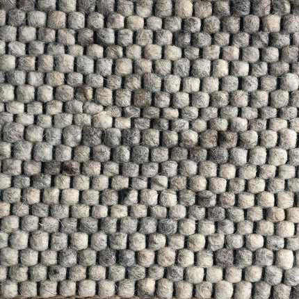 Wollen vloerkleed Rustica Black Warp nr.80 Basic Pallio by Brinker - Vloerkledenloods