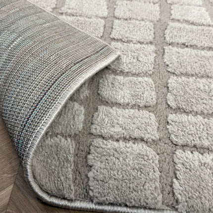 Scandinavisch vloerkleed Malin zand - Vloerkledenloods
