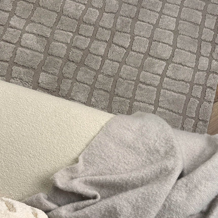 Scandinavisch vloerkleed Malin zand - Vloerkledenloods