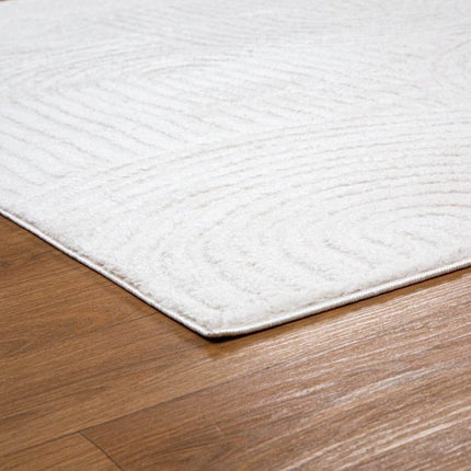 Scandinavisch vloerkleed Oskar creme/wit - Vloerkledenloods