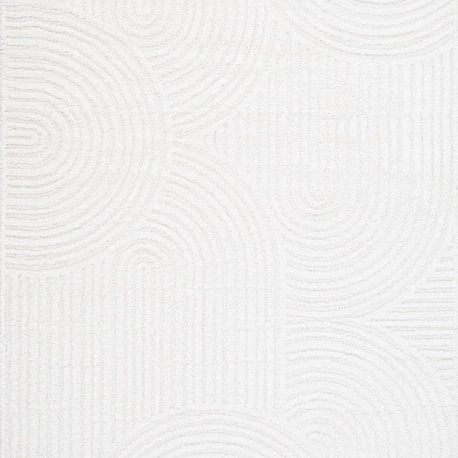 Scandinavisch vloerkleed Oskar creme/wit - Vloerkledenloods