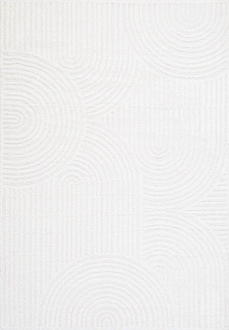Scandinavisch vloerkleed Oskar creme/wit - Vloerkledenloods