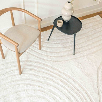 Scandinavisch vloerkleed Vidar creme/wit - Vloerkledenloods