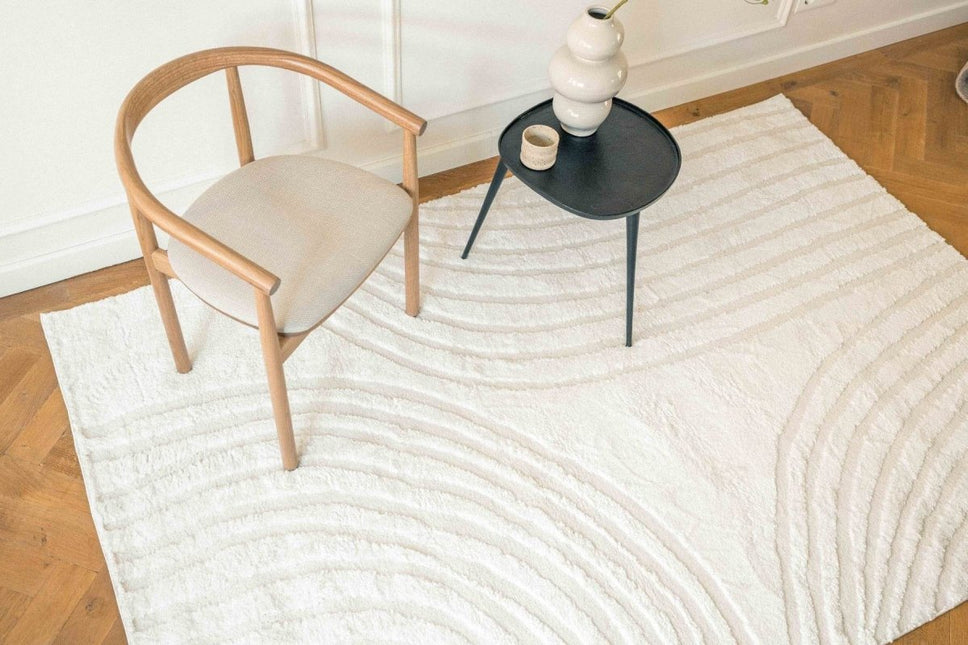 Scandinavisch vloerkleed Vidar creme/wit - Vloerkledenloods