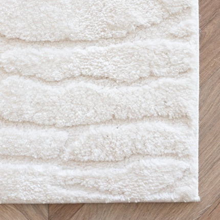 scandinavische Vloerkleden - Scandinavisch vloerkleed Bjorn creme/wit - Vloerkledenloods