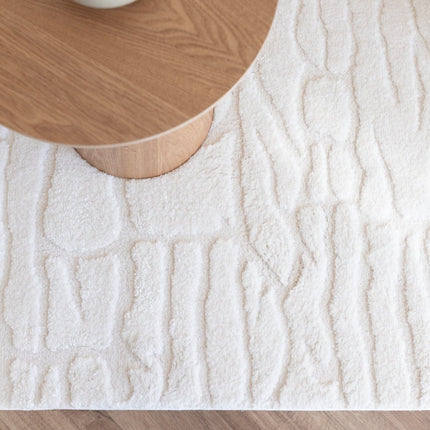 scandinavische Vloerkleden - Scandinavisch vloerkleed Bjorn creme/wit - Vloerkledenloods