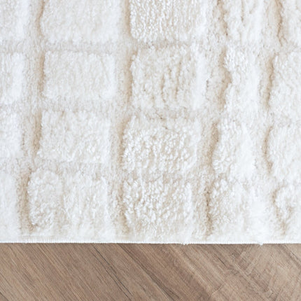 scandinavische Vloerkleden - Scandinavisch vloerkleed Malin creme/wit - Vloerkledenloods