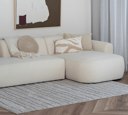 scandinavische Vloerkleden - Scandinavisch vloerkleed Malin zand - Vloerkledenloods