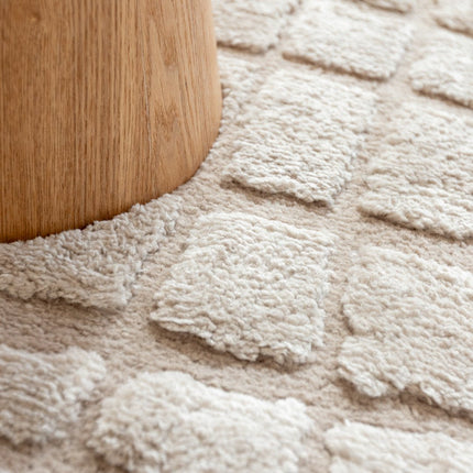 scandinavische Vloerkleden - Scandinavisch vloerkleed Malin zand - Vloerkledenloods