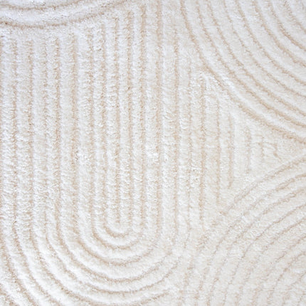 scandinavische Vloerkleden - Scandinavisch vloerkleed Oskar creme/wit - Vloerkledenloods