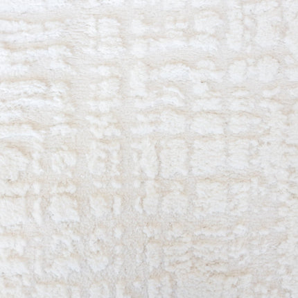 scandinavische Vloerkleden - Scandinavisch vloerkleed Prent creme/wit - Vloerkledenloods