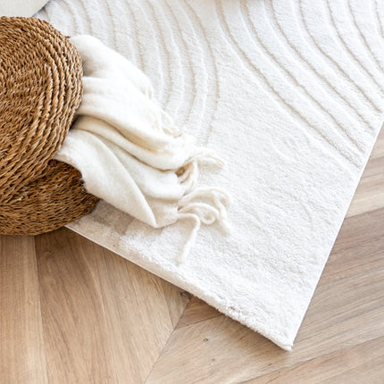 scandinavische Vloerkleden - Scandinavisch vloerkleed Vidar creme/wit - Vloerkledenloods