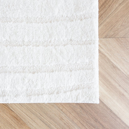 scandinavische Vloerkleden - Scandinavisch vloerkleed Vidar creme/wit - Vloerkledenloods