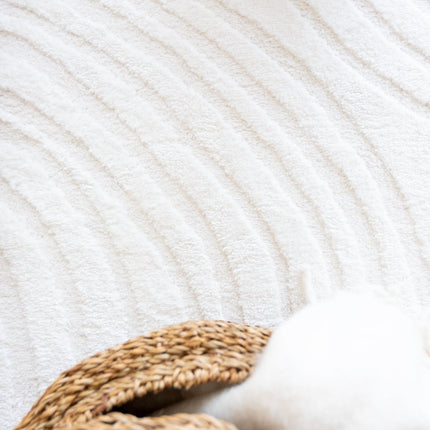 scandinavische Vloerkleden - Scandinavisch vloerkleed Vidar creme/wit - Vloerkledenloods