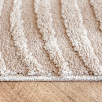 scandinavische Vloerkleden - Scandinavisch vloerkleed Vidar zand - Vloerkledenloods