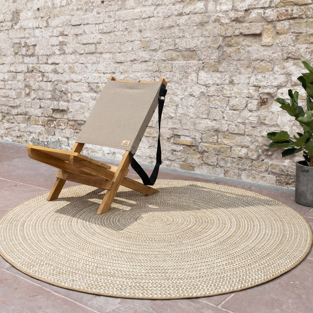 Rond buitenkleed Solid jute - Interieur05