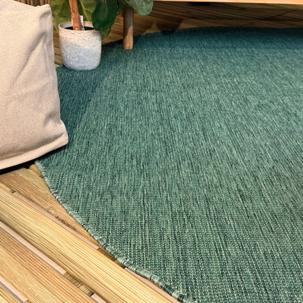 Rond buitenkleed Tone groen - Interieur05