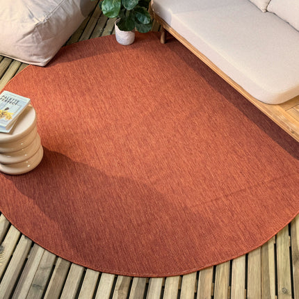 Rond buitenkleed Tone roest - Interieur05