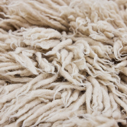 HKliving wollen vloerkleed Beige 150x240cm