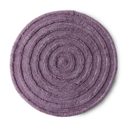 HKliving rond wollen vloerkleed lilac 150cm