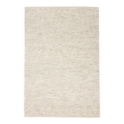 Wollen Vloerkleed Beige/Wit Gemeleerd Vik