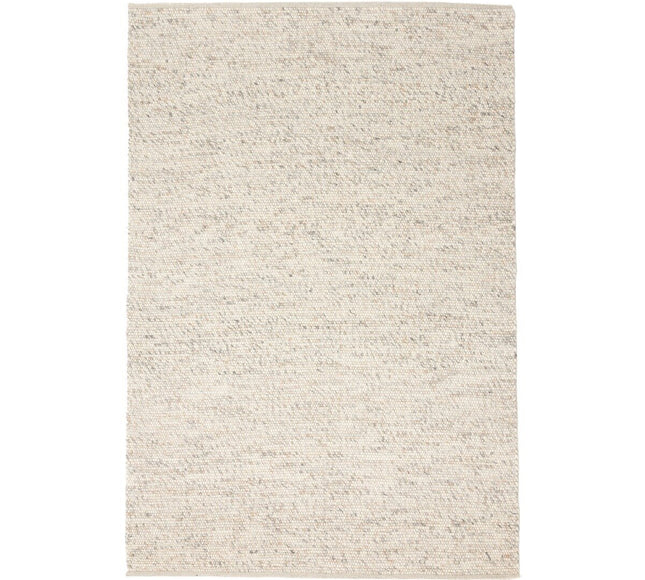 Wollen Vloerkleed Beige/Wit Gemeleerd Vik