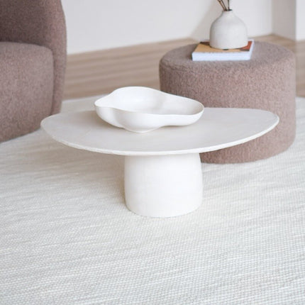 Rond Wollen Vloerkleed wit Vik