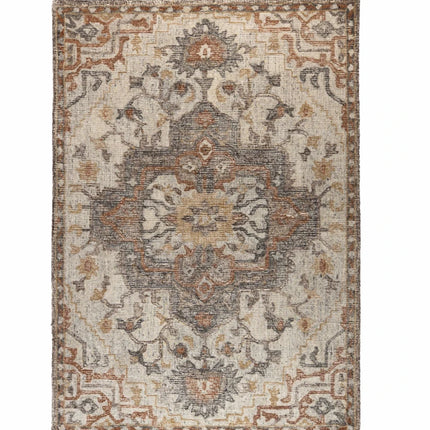 Vintage vloerkleden - Dutchbone vloerkleed Amory Grey/Brick - Vloerkledenloods