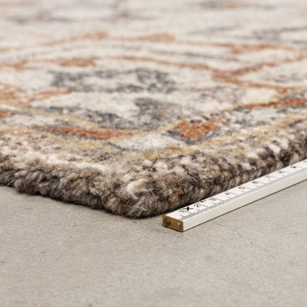 Vintage vloerkleden - Dutchbone vloerkleed Amory Grey/Brick - Vloerkledenloods